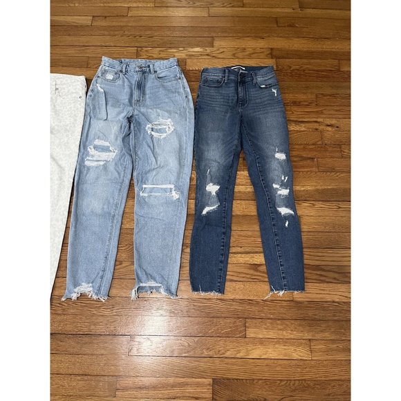 American Eagle Jeans Jeggings Womens Size 00 0 24-25” Waist Lot 12 Shorts Pants - Picture 10 of 15
